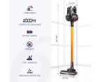 2-in-1 11kPa Cordless Vacuum Cleaner Stick Handheld Cleaning Machine 2 Speed HEPA Filter Golden
