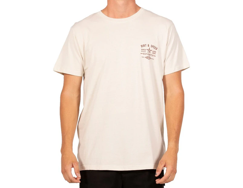 Unit Men's Pace Short Sleeve Tee / T-Shirt / Tshirt - Off White