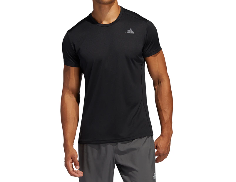 Adidas Men's Run It Tee / T-Shirt / Tshirt - Black