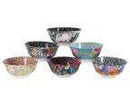 Set of 6 Cooper & Co. 12cm Floral Ceramic Small Bowls - Assorted