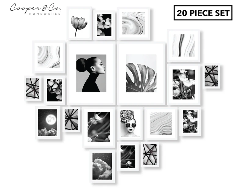 Cooper & Co. 20-Piece Instant Gallery Wall Frame Set - White