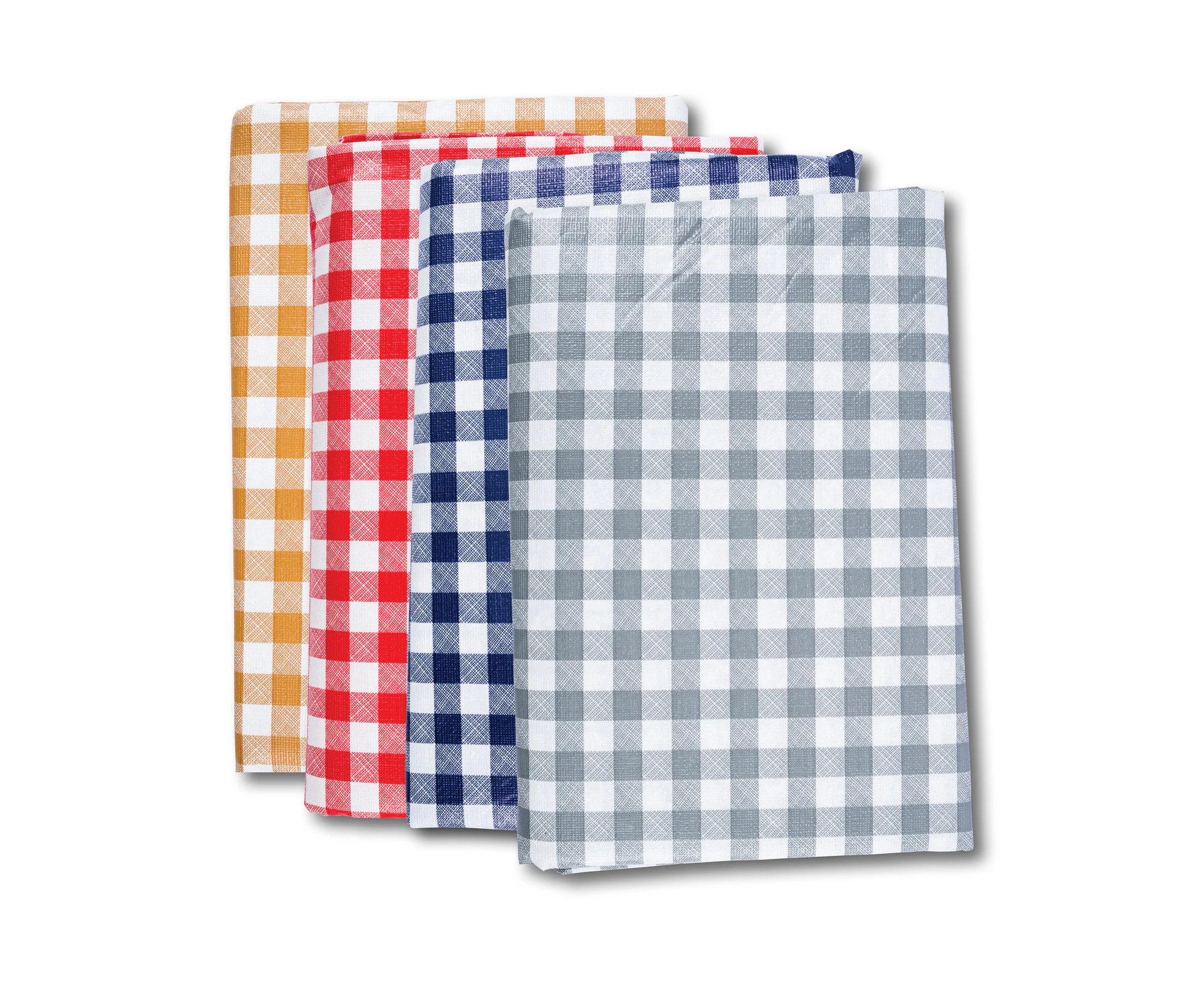 Home Master Table Cloth Checkered Flannel Back 4 Colours Re-Usable 130x225CM - Blue