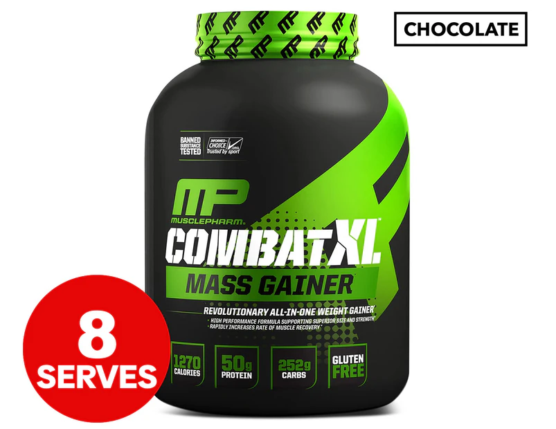 MusclePharm Combat XL Mass Gainer Protein Powder Chocolate 272g / 8 Serves