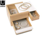 Umbra Mini Stowit Jewellery Box - White/Natural