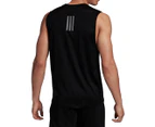 Adidas Men's Own The Run Sleeveless Tee / T-Shirt / Tshirt - Black