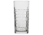 6pc Ecology Jasper 320ml Hi Ball Glass Drink Tumblers Cocktail Glasses Clear