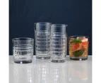 6pc Ecology Jasper 320ml Hi Ball Glass Drink Tumblers Cocktail Glasses Clear