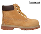 Timberland Toddler/Kids' 6-Inch Premium Waterproof Boots - Wheat Nubuck