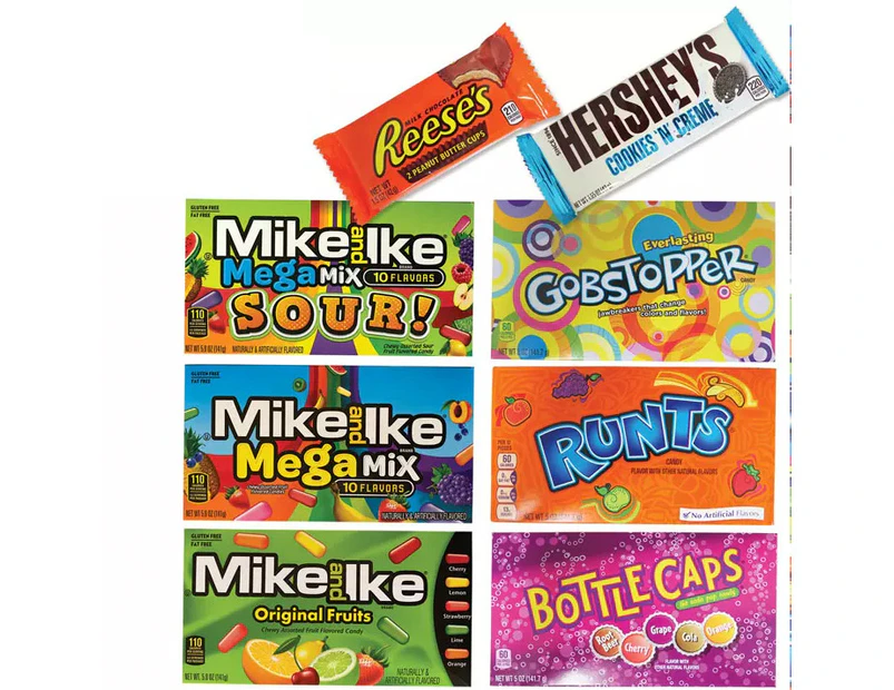 American Candy/Lollies/Sweets/Confectionary Showbag Mike & Ike/Hershey's/Reeses