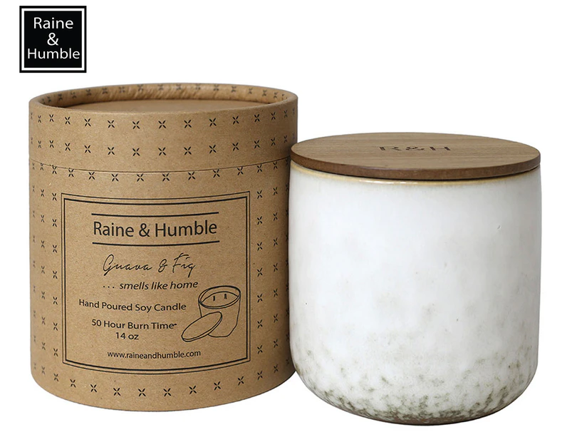 Raine & Humble Guava & Fig Hand Poured Scented Soy Candle 400g