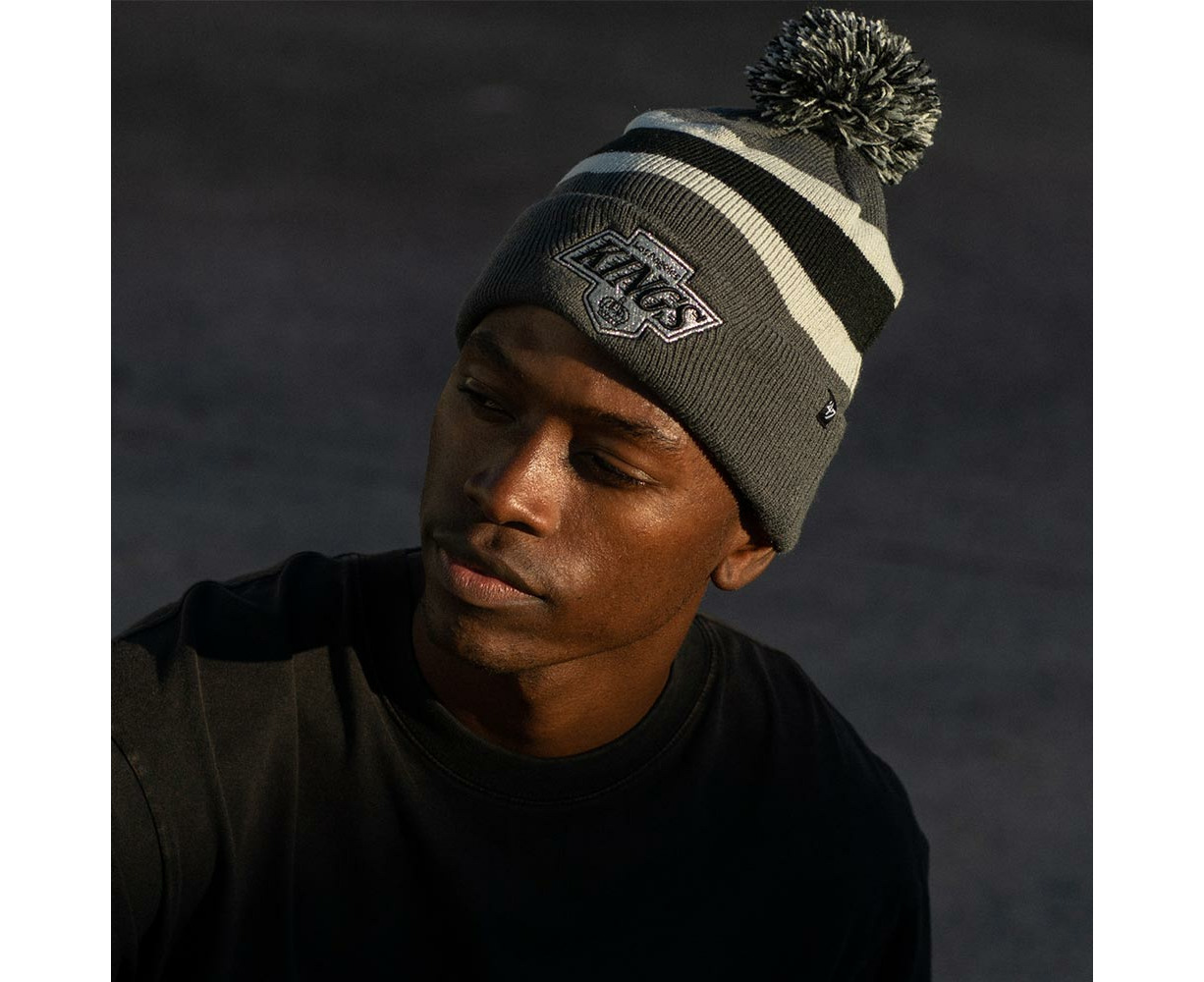 Las Vegas Raiders Beanie Black NFL Basic Pom Knit - New Era Australia