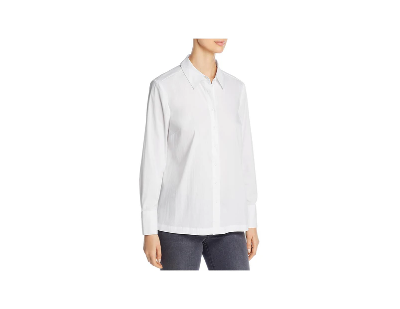 Marled Reunited Clothing Women's Tops & Blouses Button-Down Top - Color: White