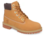 Timberland Youth 6-Inch Premium Waterproof Boots - Wheat Nubuck