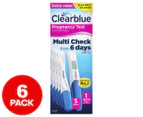 Clearblue Pregnancy Test Multi Check From 6 Days Early Combo Pack 6pk