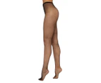 Ambra Women's Herringbone Net Tights / Stockings - Black