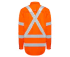 Hard Yakka Men's Biomotion Hi-Vis Taped Shirt - Safety Orange