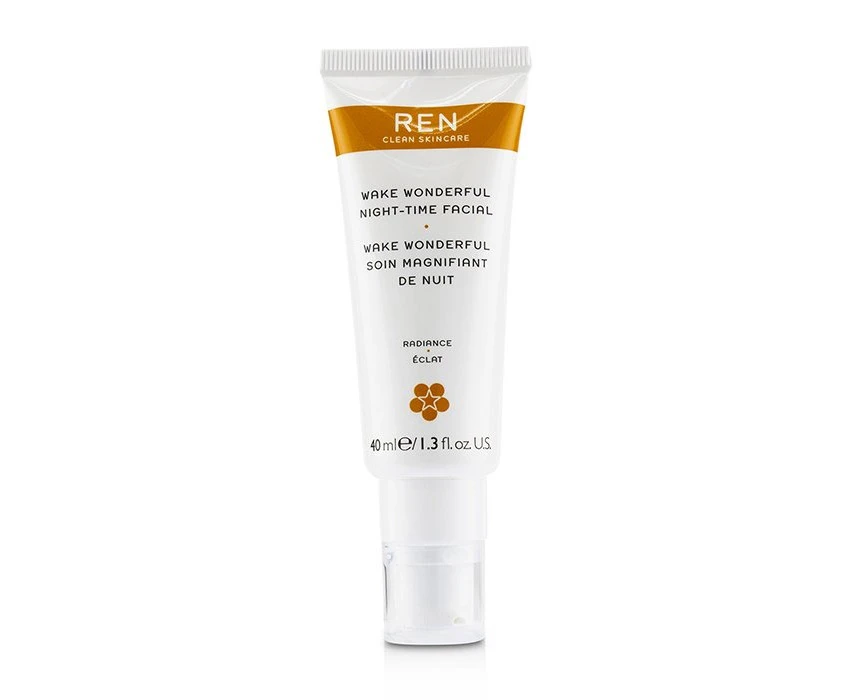 REN Wake Wonderful Night-Time Facial by REN for Unisex - 1.3 oz Treatment