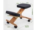 Forever Beauty Ergonomic Adjustable Kneeling Chair - Black 2