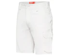 Hard Yakka Men's Drill Cargo Shorts - White