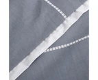 Queen Calista Granite Quilt Cover Set - Grey