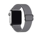 ZUSLAB Apple Watch  Series 7 6 5 4 3 2 1 Nylon Elastic Strap Band 38mm 40mm 41mm - Grey 1