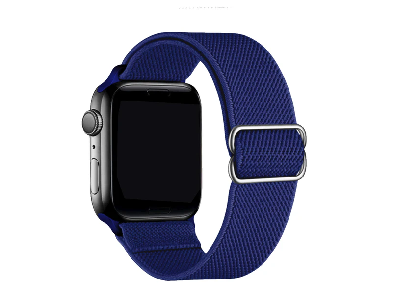 ZUSLAB Apple Watch  Series 7 6 5 4 3 2 1 Nylon Elastic Strap Band 42mm 44mm 45mm - Blue
