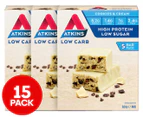3 x Atkins Advantage Cookies & Cream 30g 5pk Low Carb Protein Bars