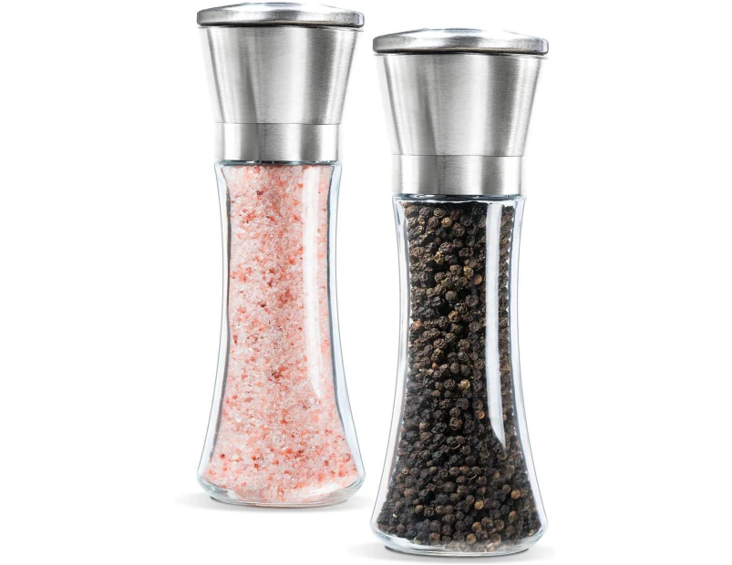 Salt and Pepper Grinder Spice Mill Shakers Set (2 Packs)