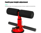 Red/Black Sit Up Push Up Fitness Equipment Home Gym Portable Suction Cup Exerciser - Red Black