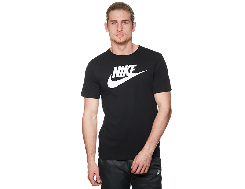 Nike Men's Futura Icon Tee / T-Shirt / Tshirt - Black/White