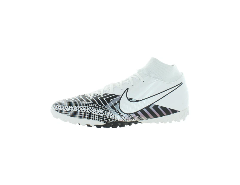 Nike Men's Athletic Shoes Superfly 7 Academy Mds Tf - Color: White/White/Black