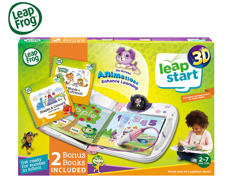 LeapFrog LeapStart 3D Super Bundle Pack - Pink/Purple