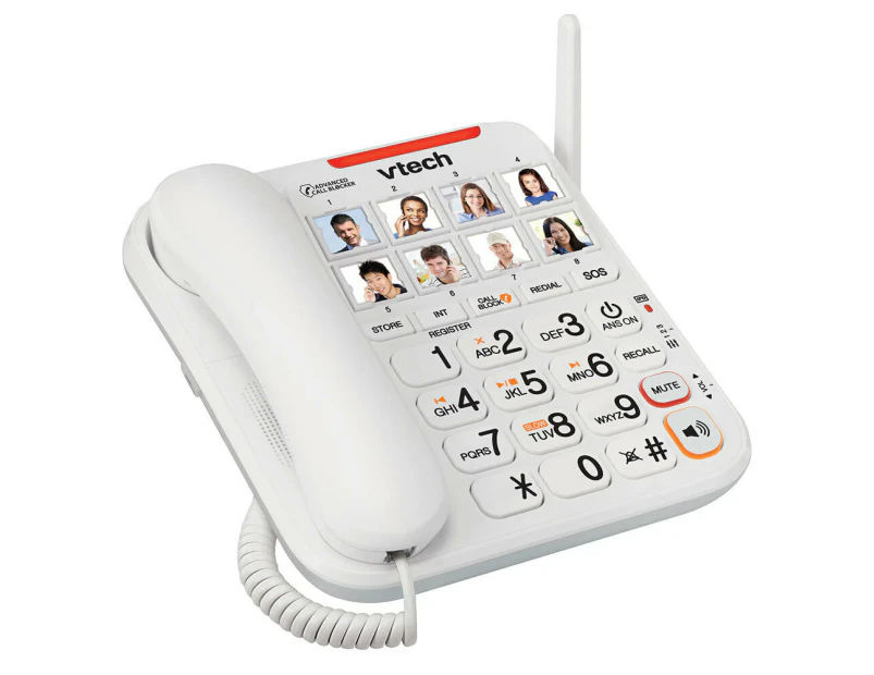 vTech CareLine DECT Corded Deskset Phone Desk Telephone w/Handsfree Speakerphone