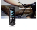 Smart Fitness Tracker Bracelet | Pedometer/Heart Rate Monitor Wrist Band - Blue