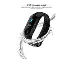 Smart Fitness Tracker Bracelet | Pedometer/Heart Rate Monitor Wrist Band - Black 4