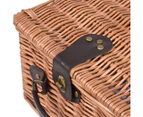 2 Person Picnic Basket Baskets Set Outdoor Deluxe Willow Insulated Storage Carry