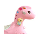 BoPeep Kids 4-in-1 Rocking Horse Toddler Baby Horses Ride On Toy Rocker Pink