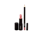Smitten Cosmetics Plum Sateen Lipstick and Playful Plum Pencil