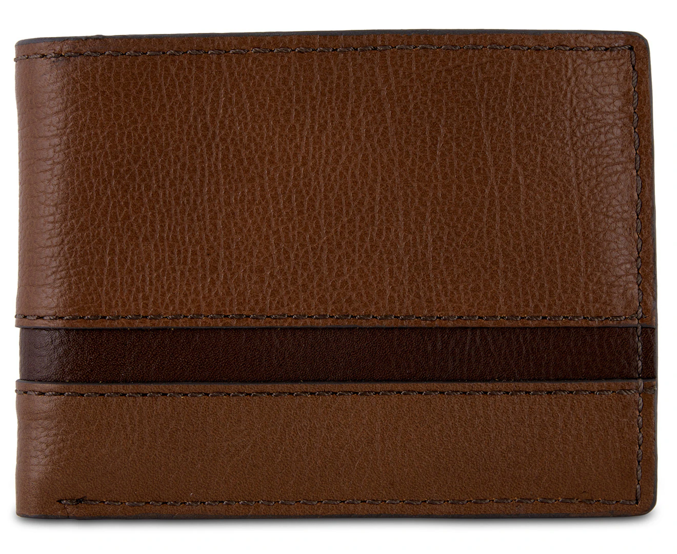 Fossil Easton RFID International Traveller Trifold Wallet - Brown/Multi