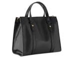 Fossil Kingston Leather Satchel - Black