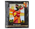 Country Threads 30x40cm African Lady Longstitch Kit