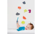 Boon 10pc Dive Bath Tub Appliques w/ 10pc Puzzle Foam Toy for Baby/Toddler Play