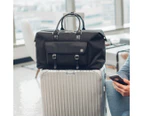 Moshi Vacanza Weekend Satchel Weather Resistant Travel Bag For 15" Laptop Black