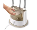 Philips GC488/60 EasyTouch 1800W Garment Steamer Compact Clothes Ironing WHT/GLD