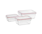 Glasslock 3-Piece Oven Safe Glass Container Set