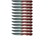 2 x Avanti 6pc Jumbo Steak Knife Set 12cm Serrated Stainless Steel Knives Cutlery