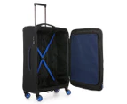 Antler Clarendon 74L Medium Expandable Softcase Luggage / Suitcase - Black