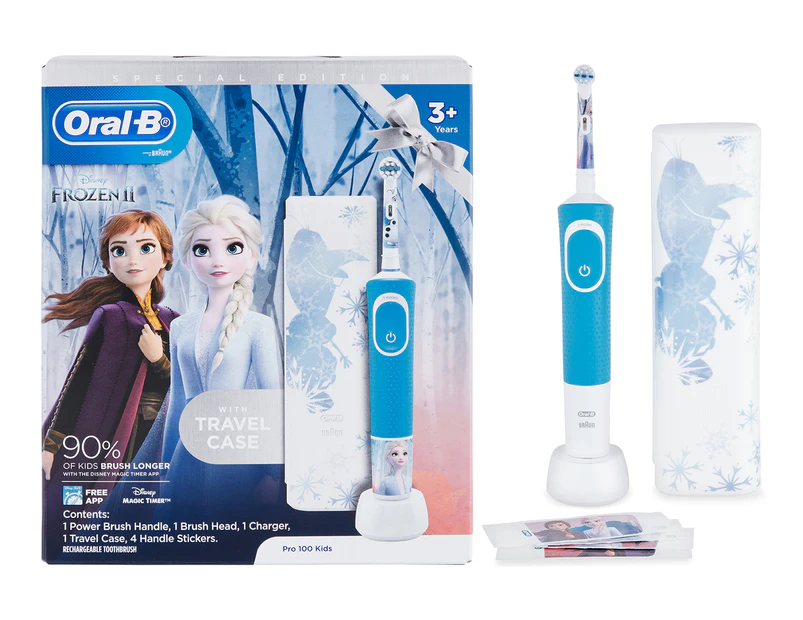 Oral-B Frozen II Pro 100 Electric Toothbrush w/ Travel Case