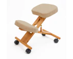 Forever Beauty Ergonomic Adjustable Kneeling Chair - Beige