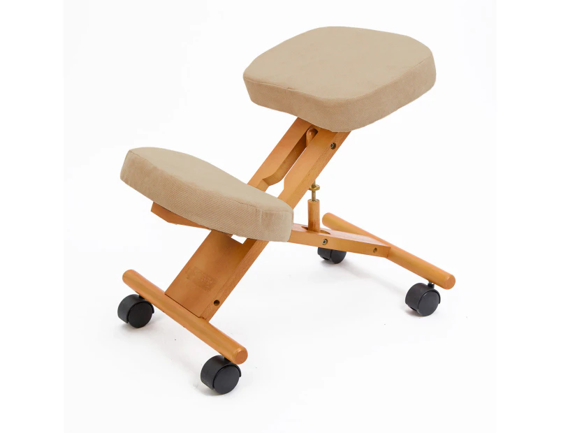Forever Beauty Ergonomic Adjustable Kneeling Chair - Beige